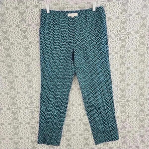 Loft Marisa Polka Dot 100% Linen Women's Dress Pants 4